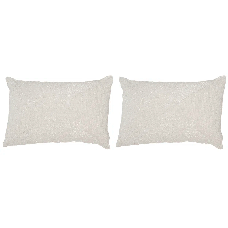 Safavieh Appliqued Feather Throw Pillow (Set of 2)