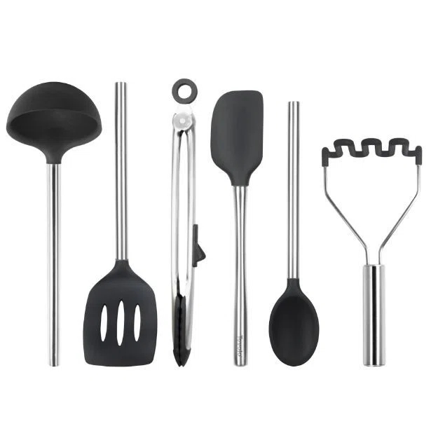 Tovolo Silicone Utensil Set of 6 - Black