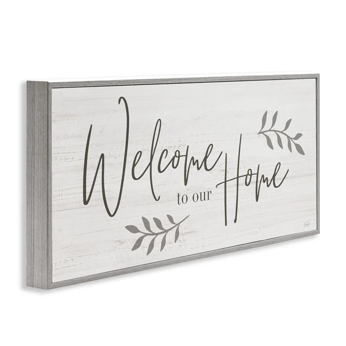Stupell Industries " Welcome To Our Home Country Sign " by Natalie Carpentieri