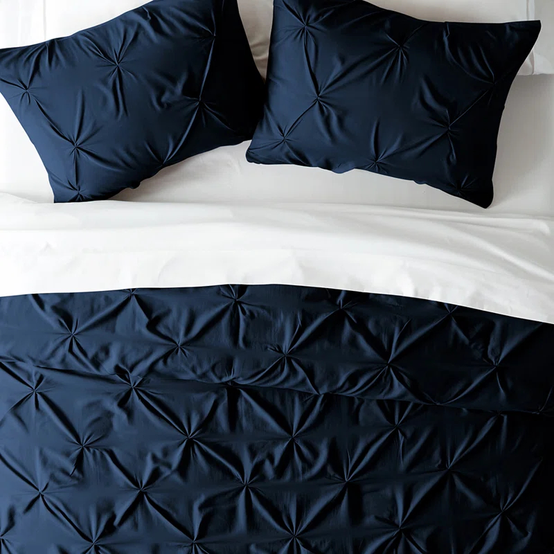 Becky Cameron Pinch Pleat Textured Duvet Cover Set