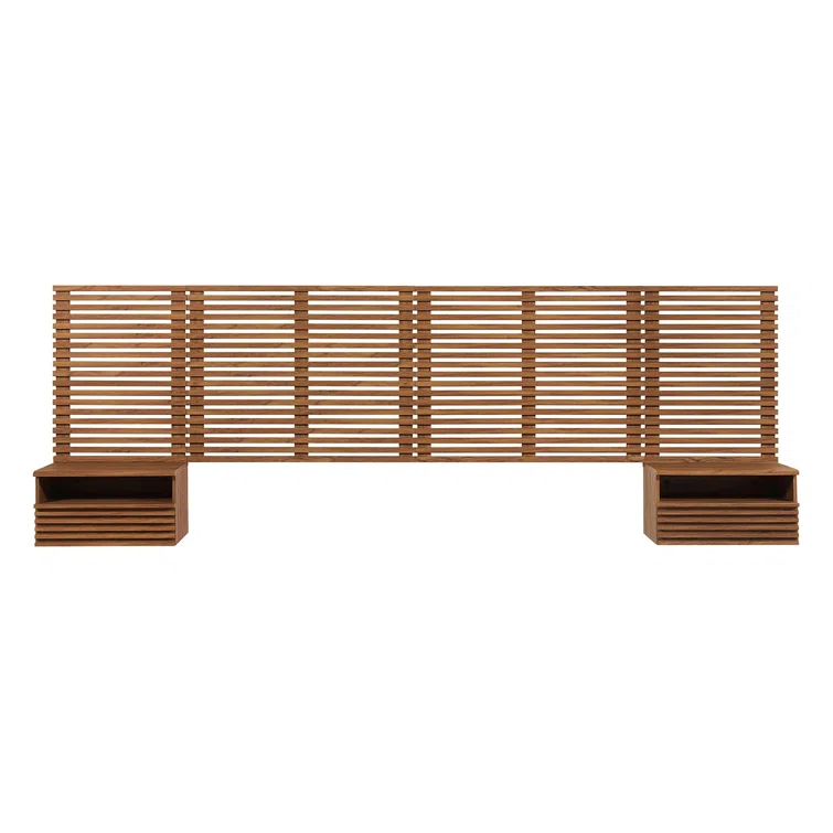 Modway Modway Render Wall Mount King Headboard and Modern Nightstands