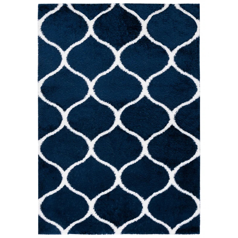 Red Barrel Studio® Tahoe Shag Performance Geometric Rug