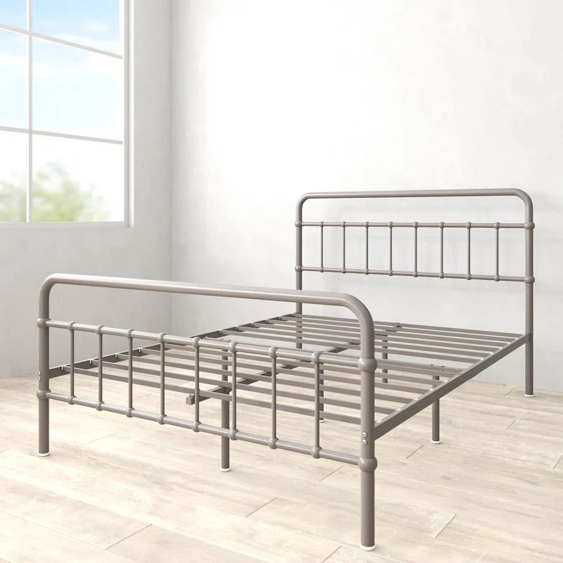 Zinus Florence 42" Modern Farmhouse Metal Platform Bed