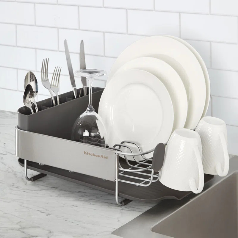 KitchenAid® Compact Stainless Steel Dish Rack, 16.06-Inch