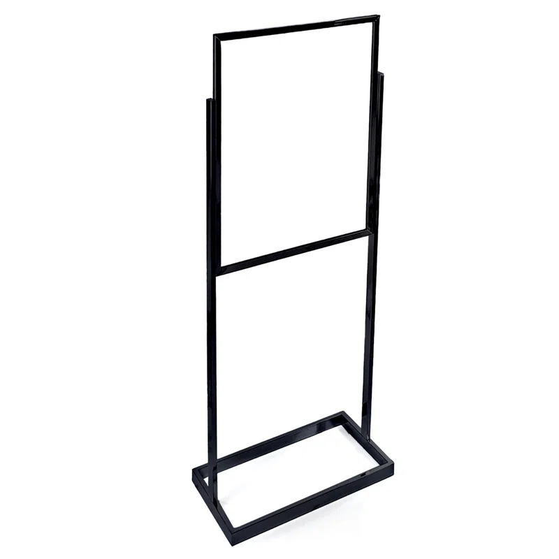 Azar Displays Black Poster Floor Stand 22"W x 28"H on Wide Base