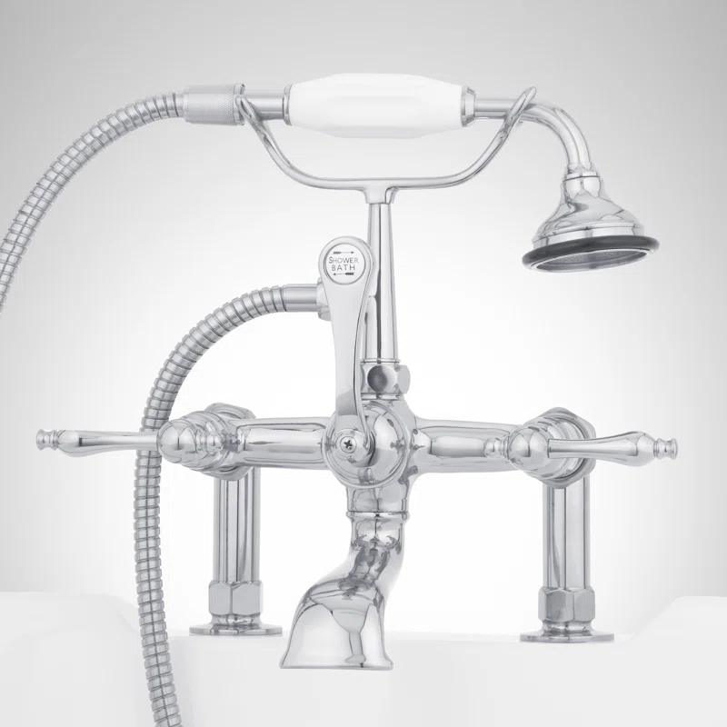 Signature Hardware Telephone Style Deck Mounted Roman Tub Faucet with Lever Handles 419663