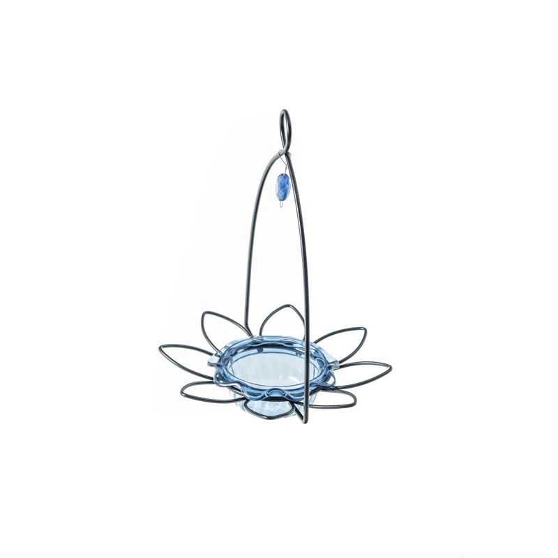 Birds Choice Birds Choice 3 oz. Bluebird Flower Cup Feeder for Dried Fruit or Mealworms, Blue