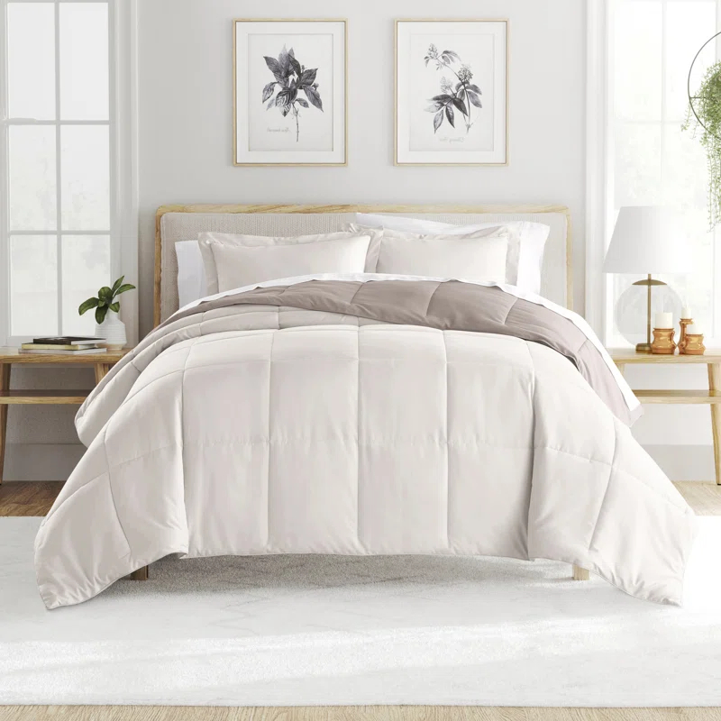 Becky Cameron Reversible Down-Alternative Comforter Bedding Set
