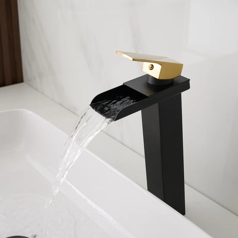 VIBRANTBATH 6009H-GBK Vessel Sink Faucet Single-handle Bathroom Faucet with Drain Assembly