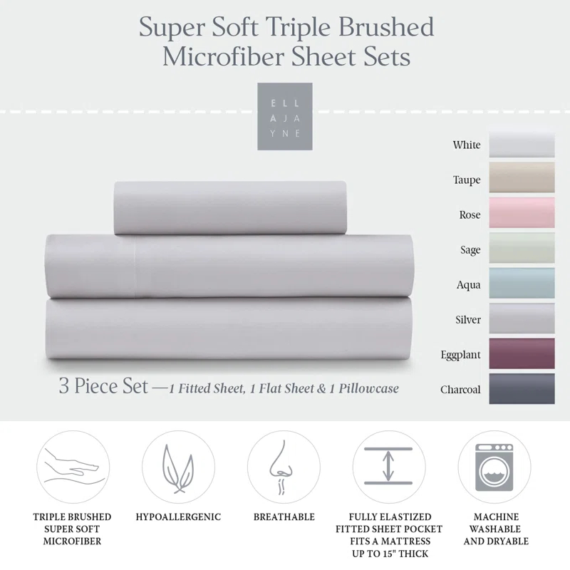 Ella Jayne Home Cozy Touch Microfiber Sheets