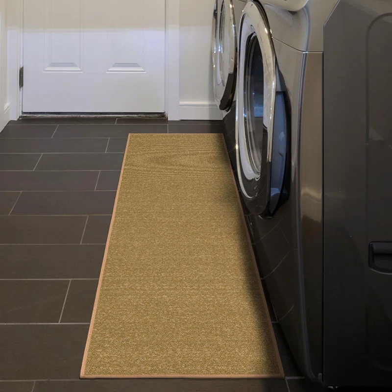 Ottomanson Ottohome Non-Slip Solid Area Rug For Living Room, Hallway Runner, Entryway Rug