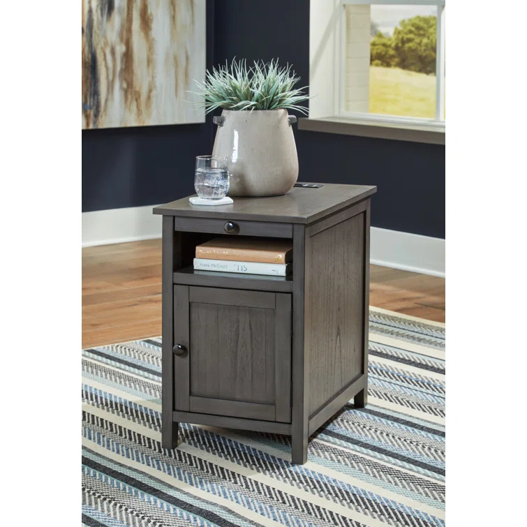 Lark Manor™ Dalson End Table and Built-In Outlets