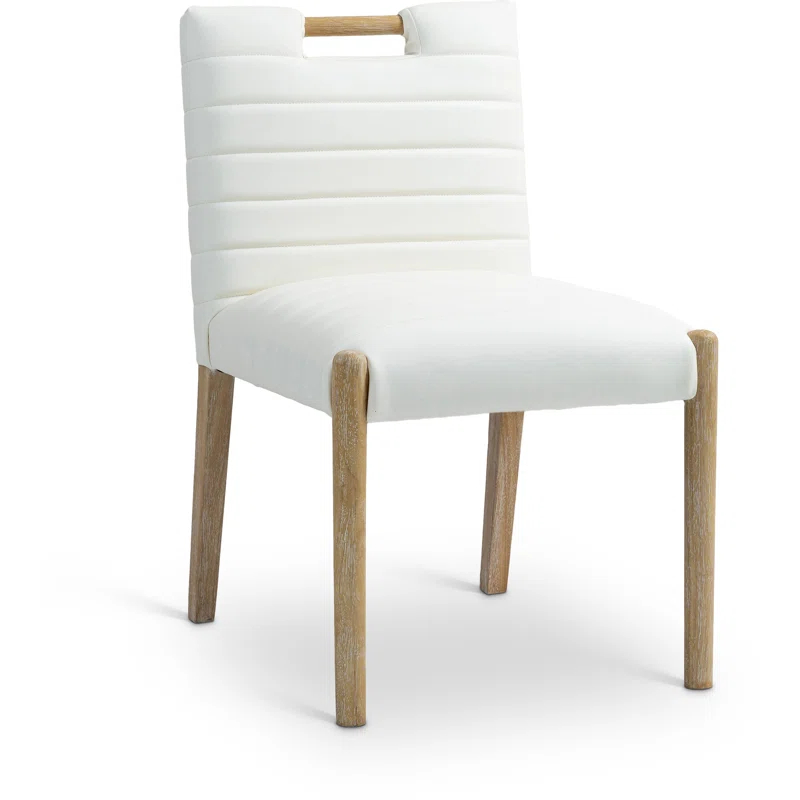 Latitude Run® Jaynia Vegan Leather Dining Side Chair (Set of 2)