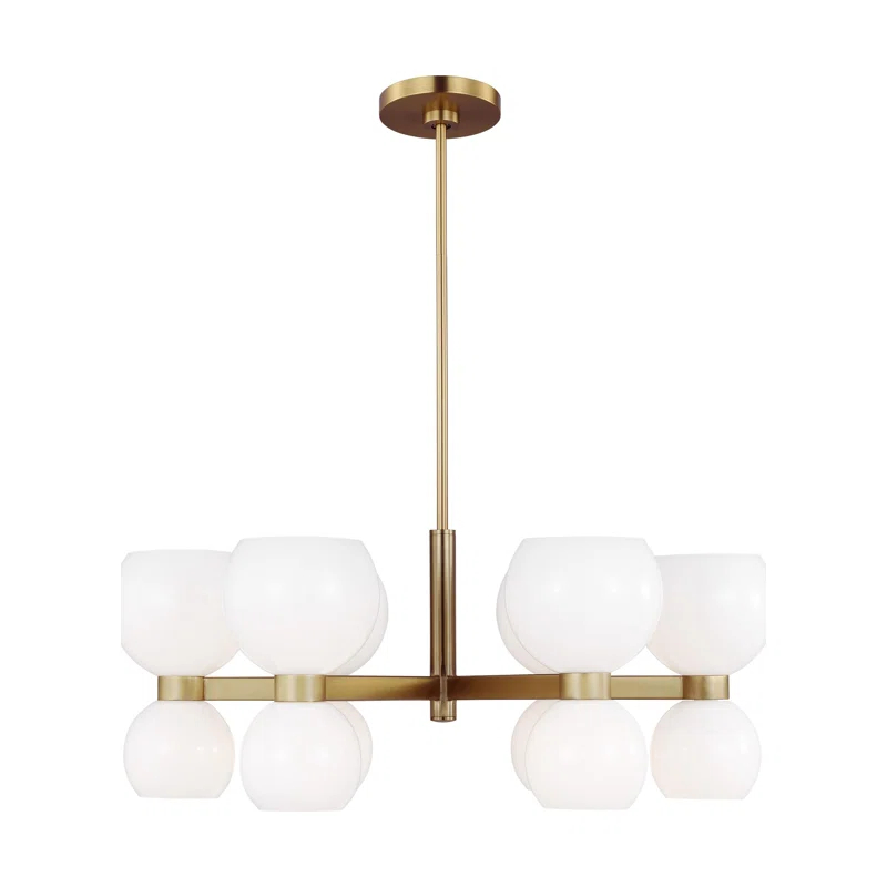 kate spade new york Londyn 12 - Light Dimmable Wagon Wheel Chandelier