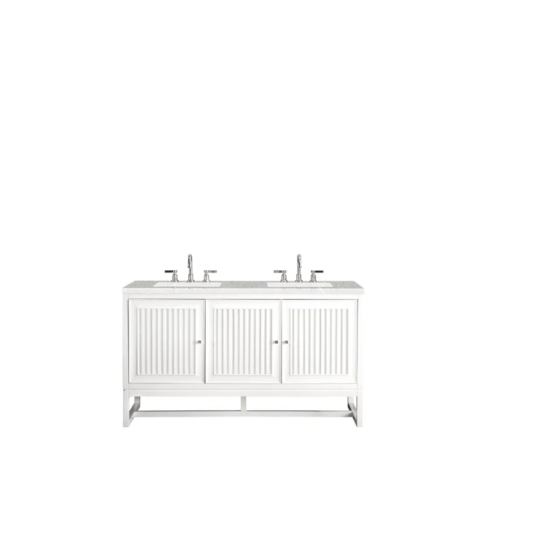 James Martin Vanities Athens 60'' W  W Double Vanity