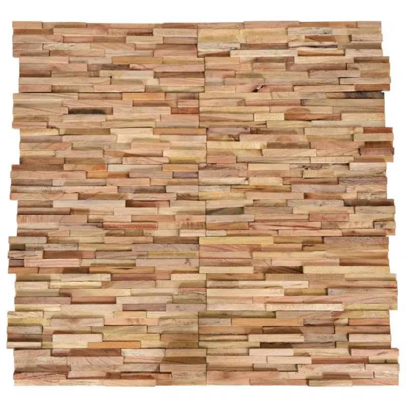 VidaXL VidaXL Wall Cladding Panels Wall Covering Panels Wood Planks Solid Teak Wood (Set of 10)