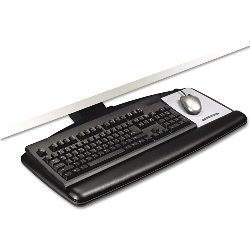 3M 3M Easy Adjustable Keyboard Tray 28'' H x 12.7'' W Desk