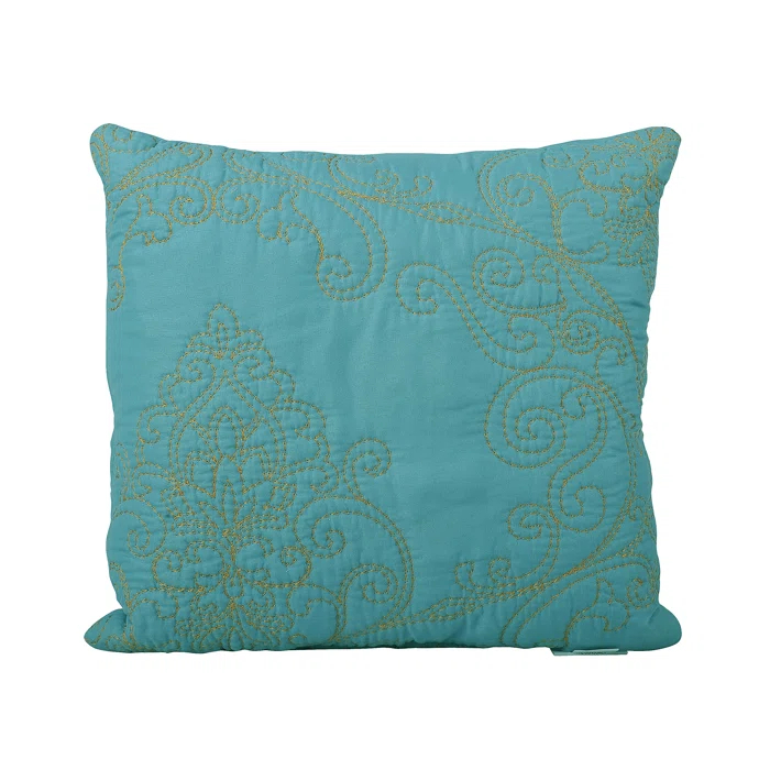 Home Soft Things 4 Piece Damask Embroidery Bedspread Set