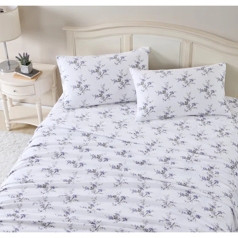 Laura Ashley Laura Ashley Cotton Flannel Cozy Sheet Sets