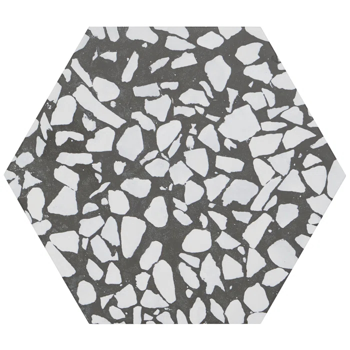 Jurassic Hex 9" Terrazzo Look Porcelain Floor & Wall Tile (8.07 Sq. Ft. / Case)