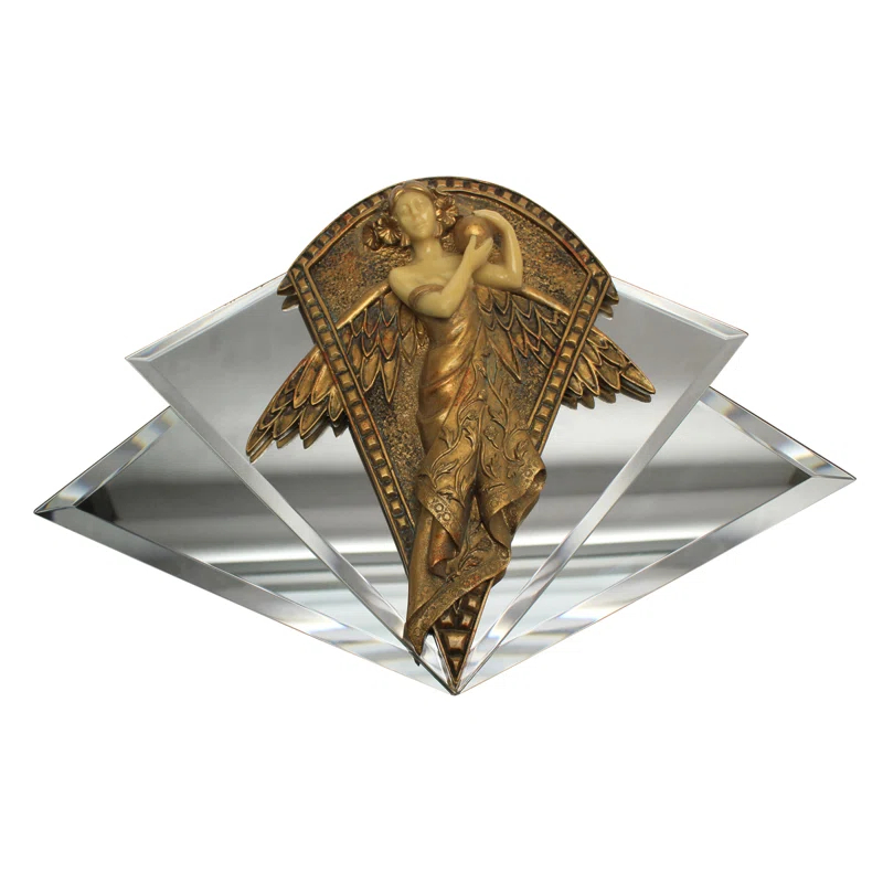 Design Toscano Art Nouveau Angel Mirrored Wall Sculpture