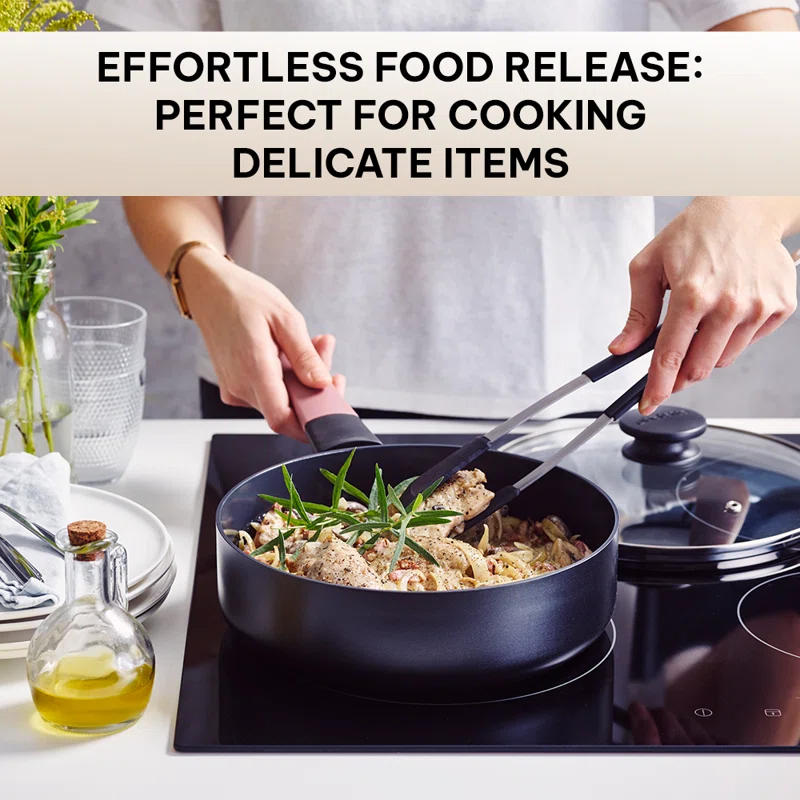 Brabantia Brabantia Tasty+ Ceramic Nonstick Skillet Frying Pan 9.5" Non Toxic Pan Titanium Reinforced Ceramic Coating - Non Toxic Cooking Pan, Add To Your Pots And Pans Set Cookware