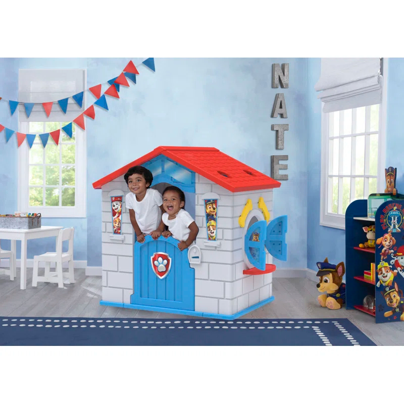Delta Children Nick Jr. PAW Patrol Plastic Indoor/Outdoor Playhouse With Easy Assembly By Delta Children, Blue