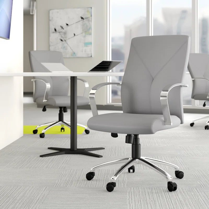 Boss Office Products Leather Conference Chair