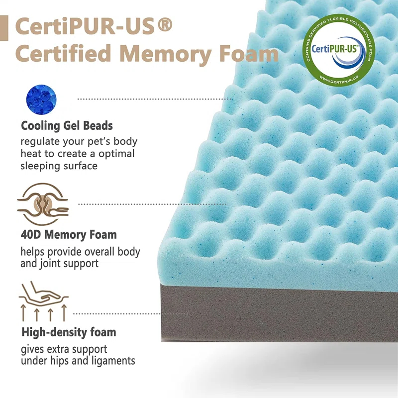 Orthopedic Memory Foam Dog Bed, Anti Anxiety Bed For Dogs And Cats, Pet bed, Large dog beds,dog mat