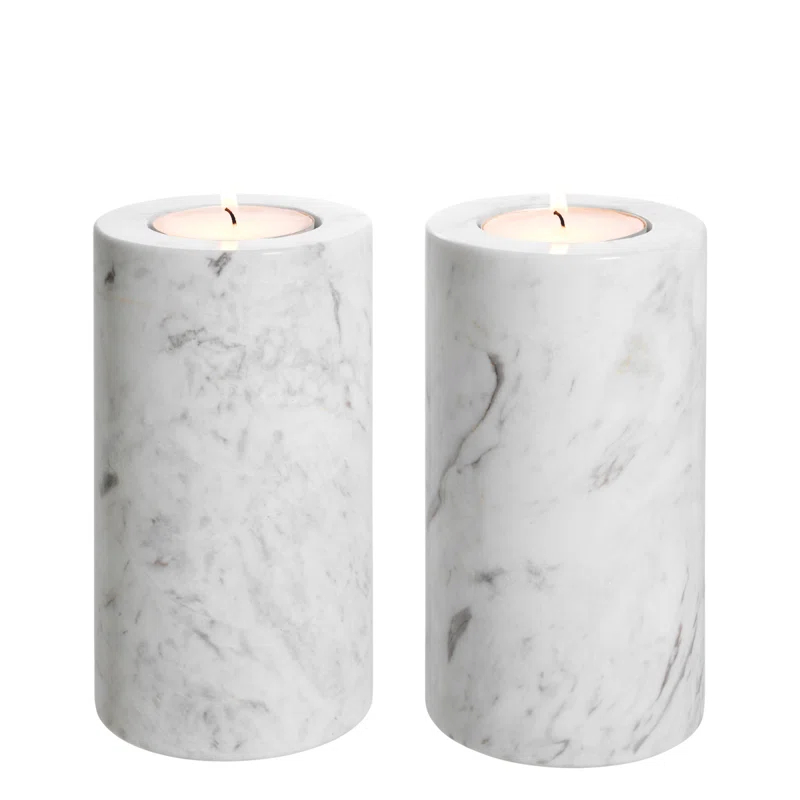 Eichholtz Stone Tabletop Tealight Holder (Set of 2)