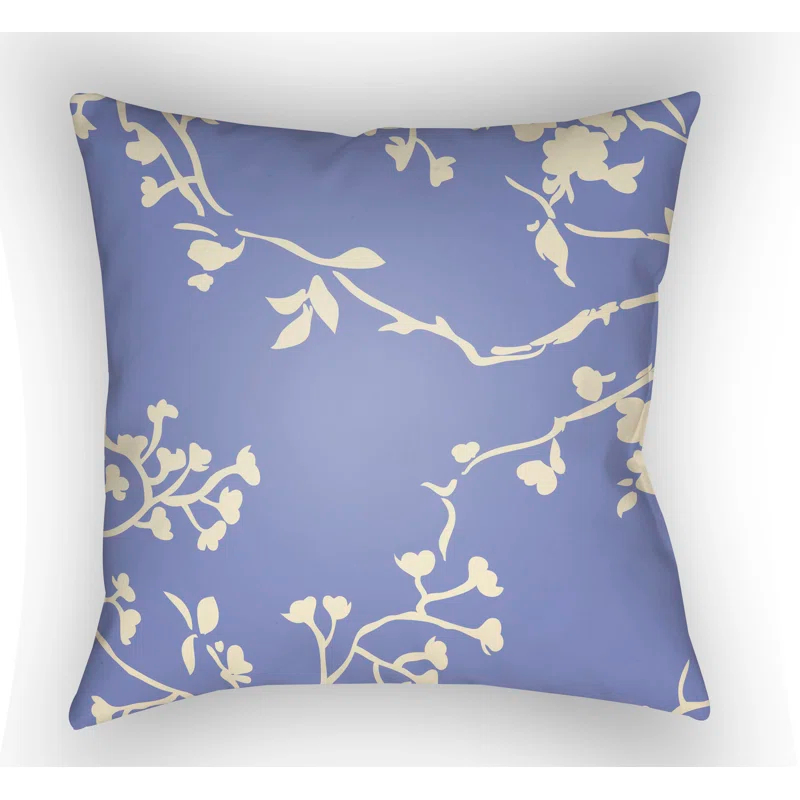 Chinoiserie Floral Floral Indoor/Outdoor Throw Pillow