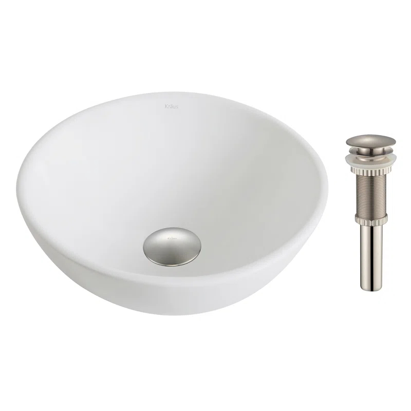 KRAUS Elavo™ Thin Ceramics Vessel Bathroom Sink