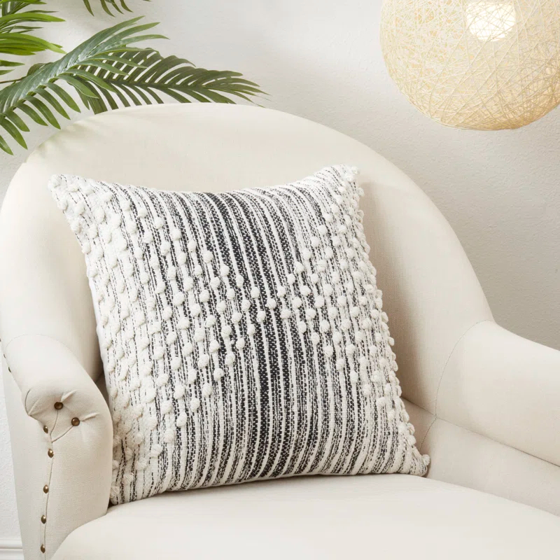Kavya Collection Striped Cotton Pillow Cover