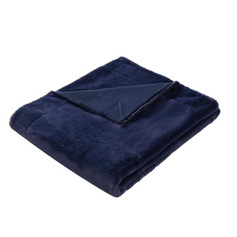 Vince Camuto Vince Camuto Faux Rabbit Fur Gift Boxed Throw