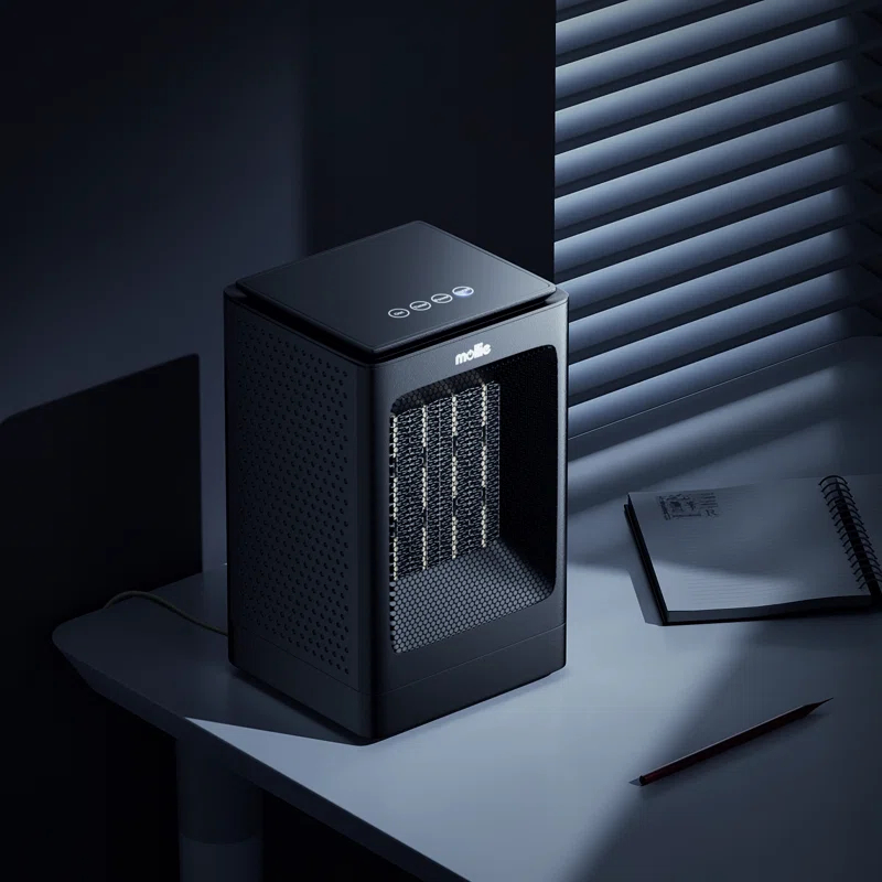 MoNiBloom MoNiBloom 1500 Watt 5110 BTU Electric Compact Space Heater , Remote Included and with Digital Display