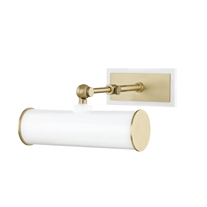 Acosta Picture Light - White and Antique Brass / 1 Light