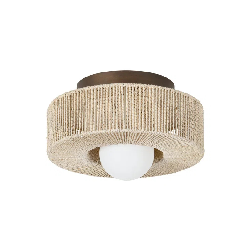Embeth Flush Mount Light - Bronze / 14"Dia