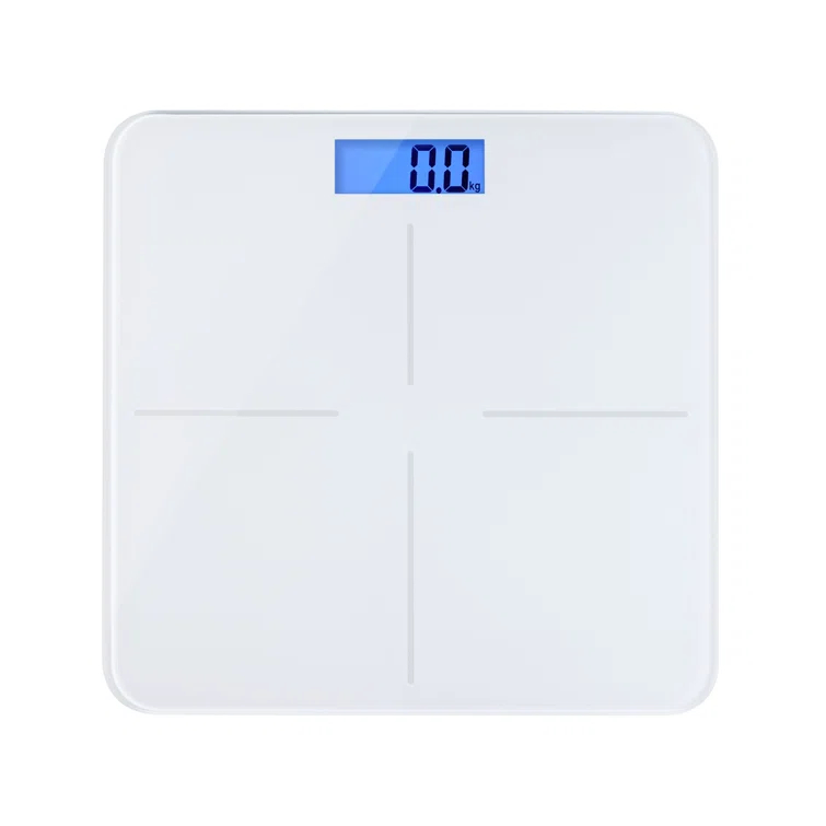 Prominence Home Ultra Thin, White Scale with Easy To Read LCD Display - Auto Step On