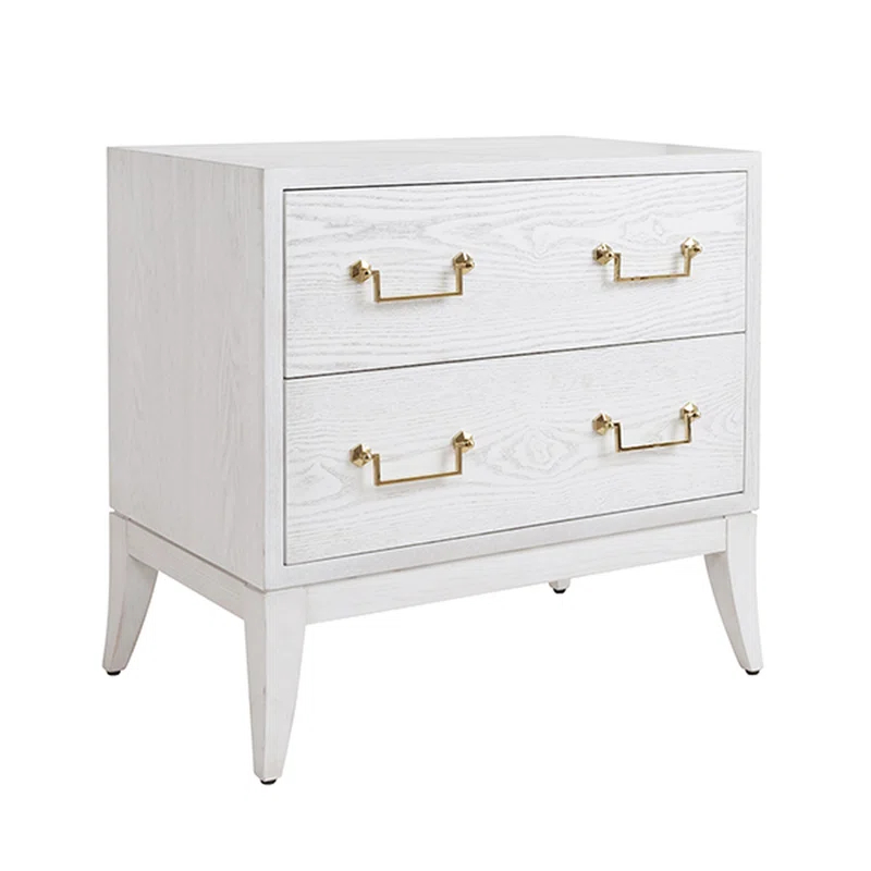 Worlds Away Kenna 30'' W Solid Wood Nightstand