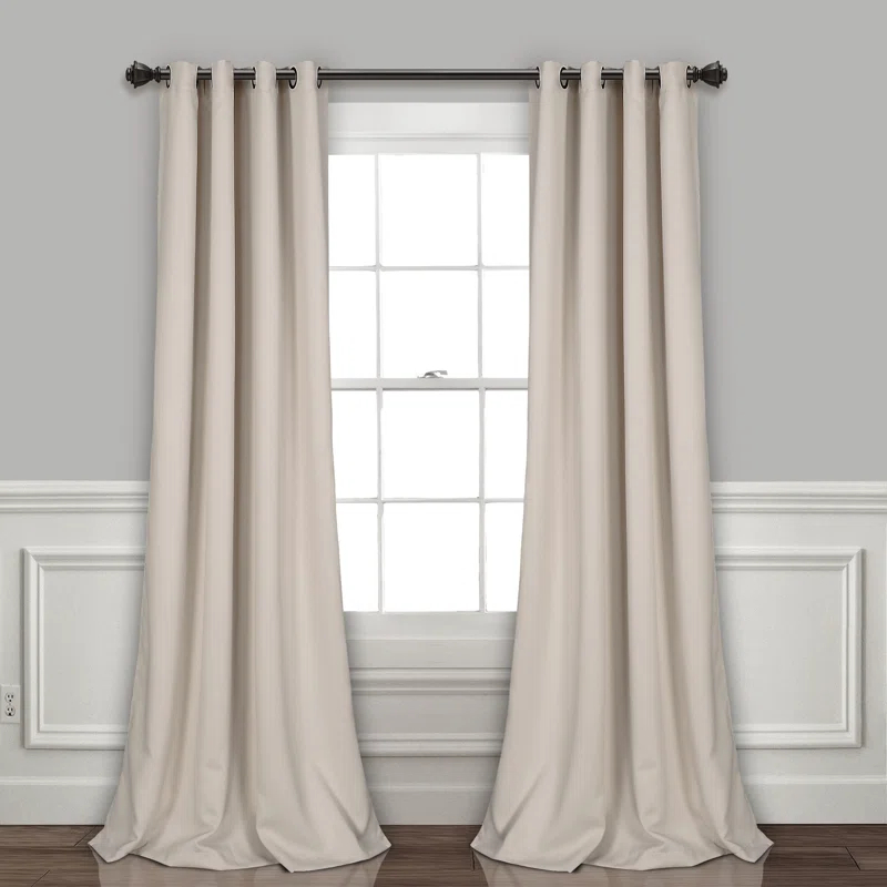 Lush Decor Insulated Polyester Blackout Curtain Pair (Set of 2)