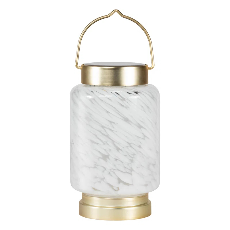 Allsop Home and Garden 7.5'' Solar Powered Integrated LED Outdoor Lantern