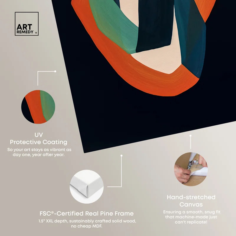 Art Remedy Distortion In Typefaces Abstract Shapes Trendy Wall Art by Art Remedy