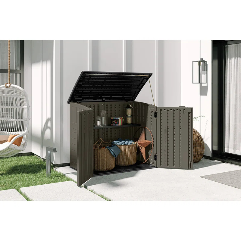 Suncast Suncast Horizontal Shed 50 in. W. x 10.25 in. D Shelf Kit in Black