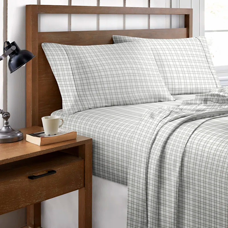 Percale Plaid Sheet Set
