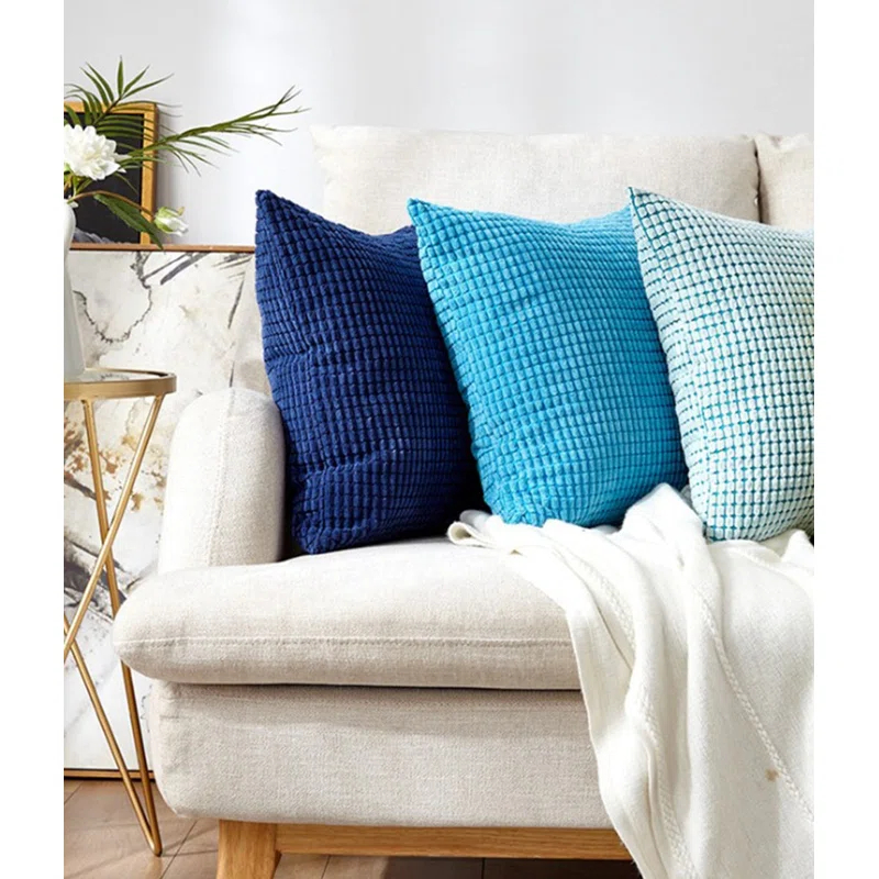 Beauty Acrylic Double sided 18" by 18" throw pillow set of 3 (Set of 3)