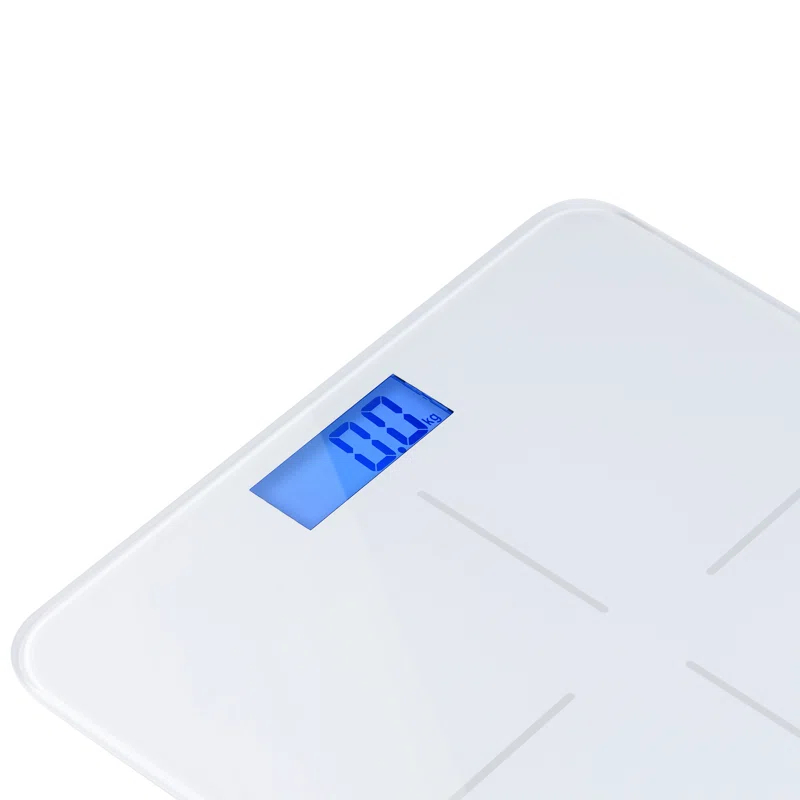 Prominence Home Ultra Thin, White Scale with Easy To Read LCD Display - Auto Step On