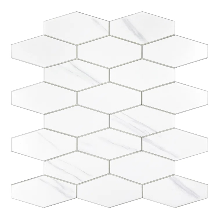 Avant Decor 4'' W x 2'' L Engineered Stone Peel and Stick Mosaic Tile