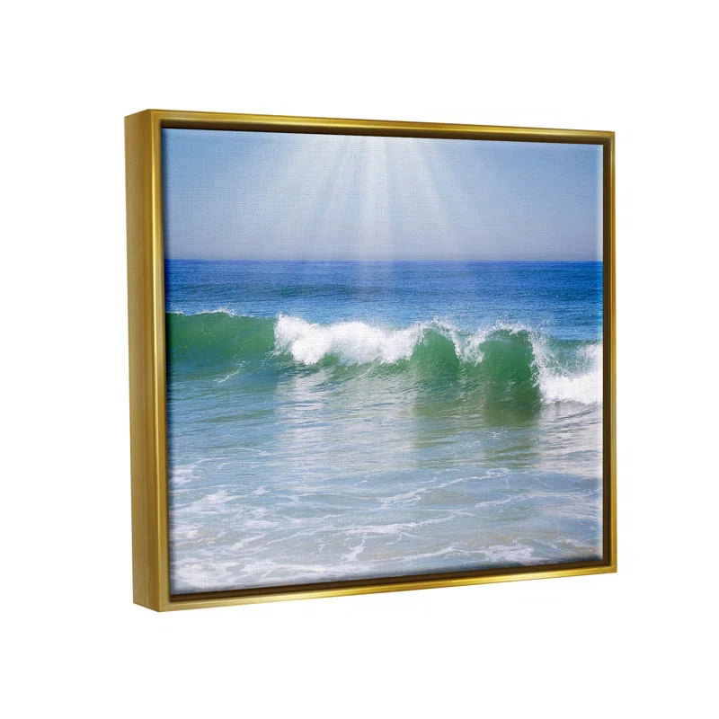 Stupell Industries " Rolling Ocean Waves Photography " by Graffi*Tee Studios