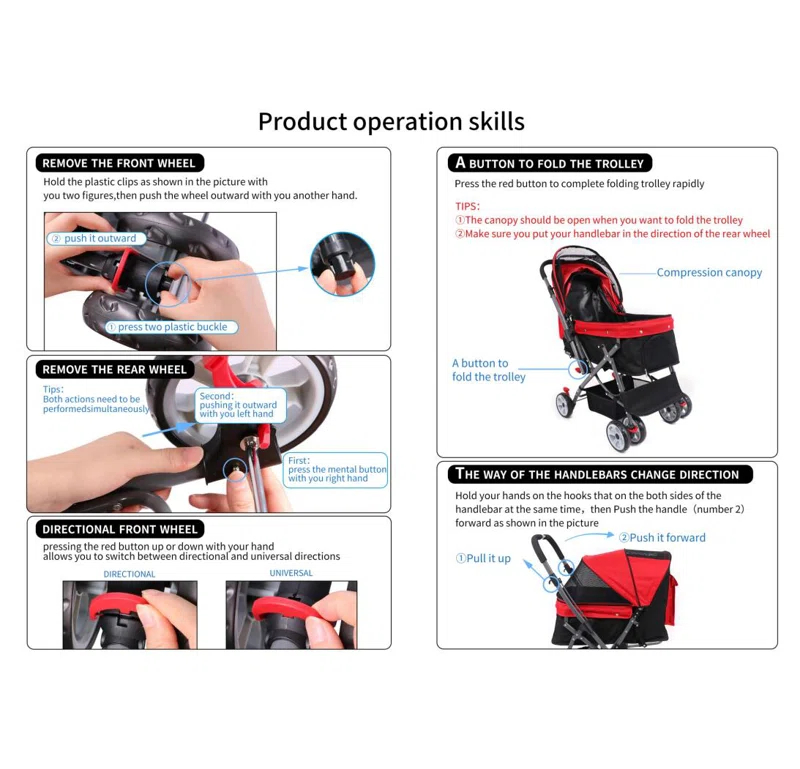 Erie Foldable Pet Stroller