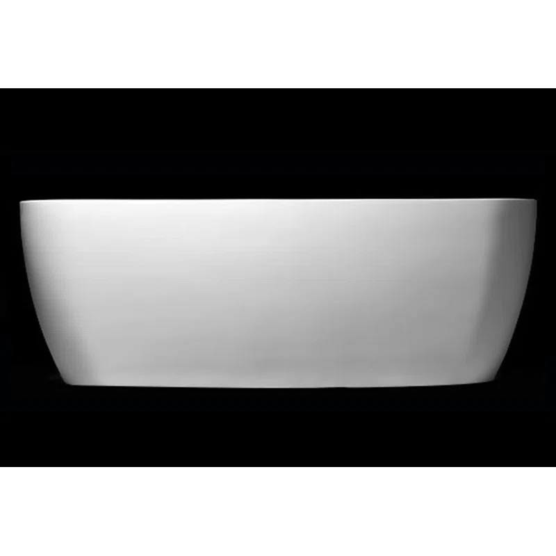 Clarke Products CAT7132FS-01 Lunar 71'' x 31.5'' Freestanding Soaking Solid Surface Bathtub